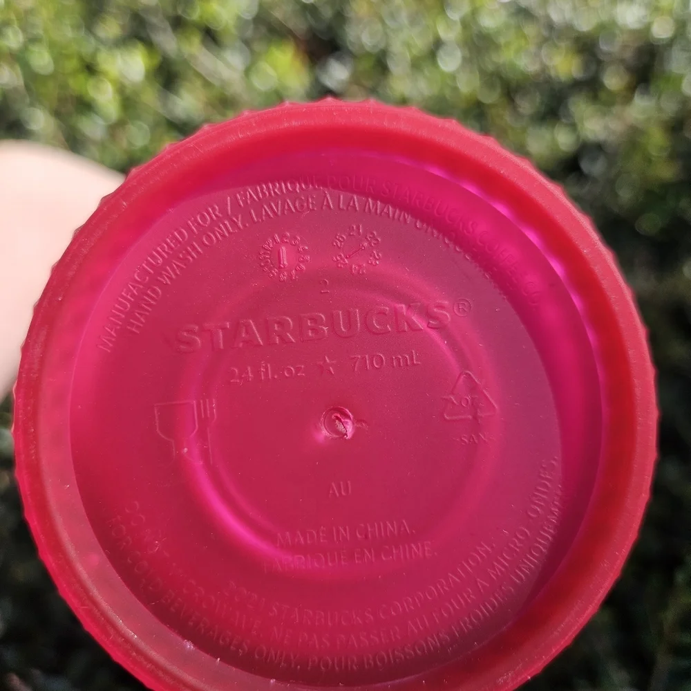 Starbucks Summer 2021 Limited Edition Hot Pink Studded Tumbler 24 ounce